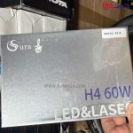 هدلایت لنزدار برند سورا پایه H4 دو لنز